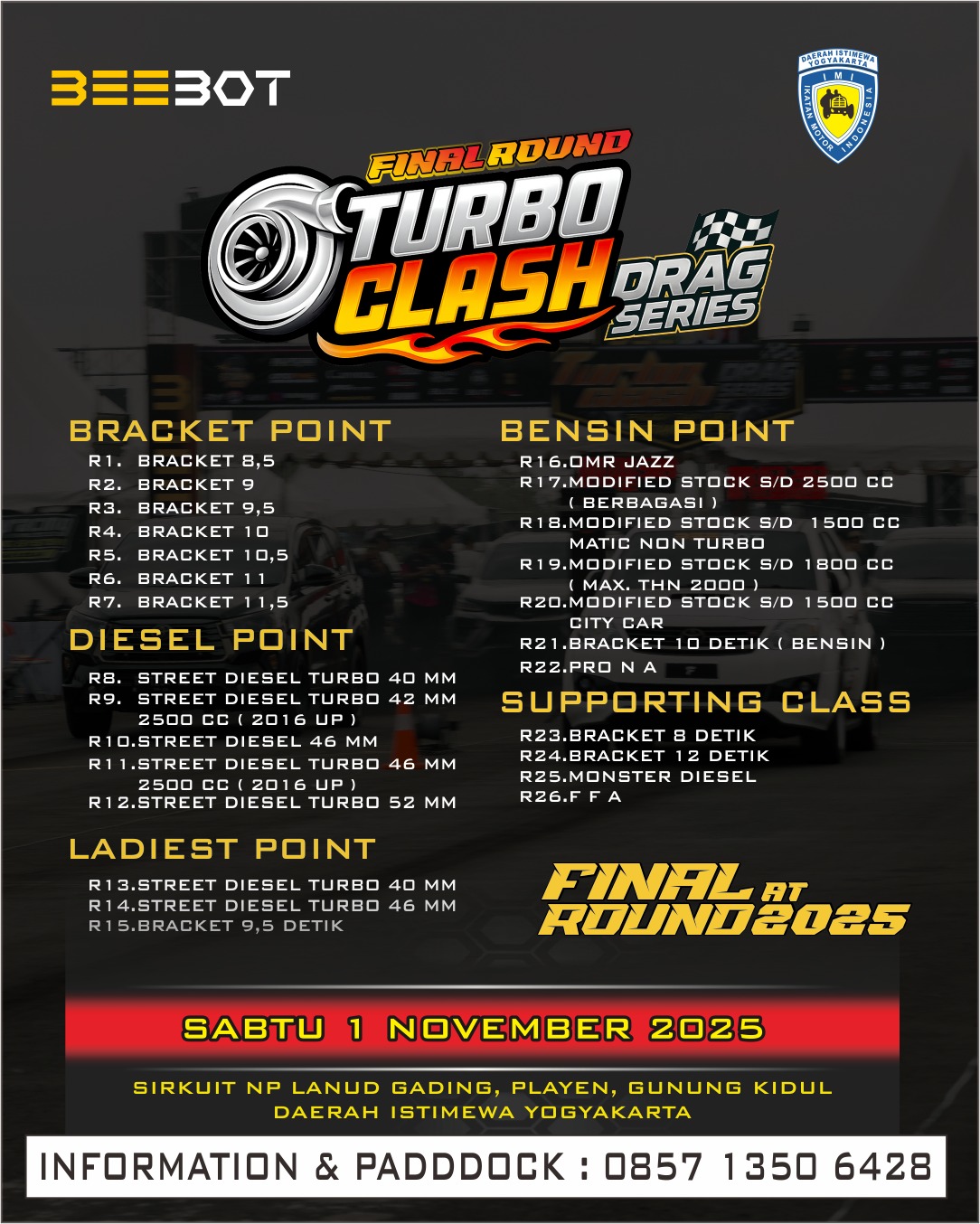 BEEBOT Turbo Clash Drag Series 2025 Final Round